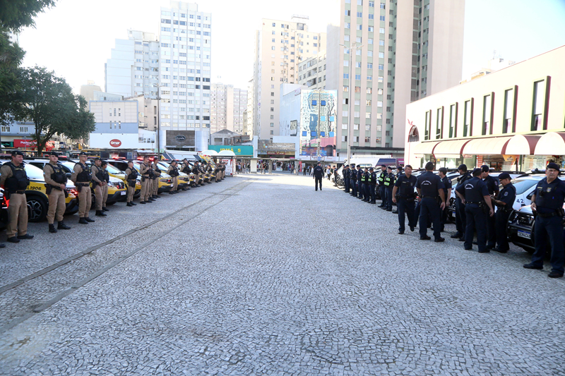 Operação Centro Seguro leva 110 guardas municipais e policiais militares à Praça Rui Barbosa