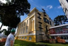 Curitiba: obras no Palácio Rio Branco chegam a 50% da pintura