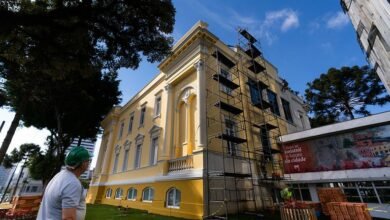 Curitiba: obras no Palácio Rio Branco chegam a 50% da pintura